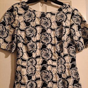 Jcrew collection floral embroidered shift dress